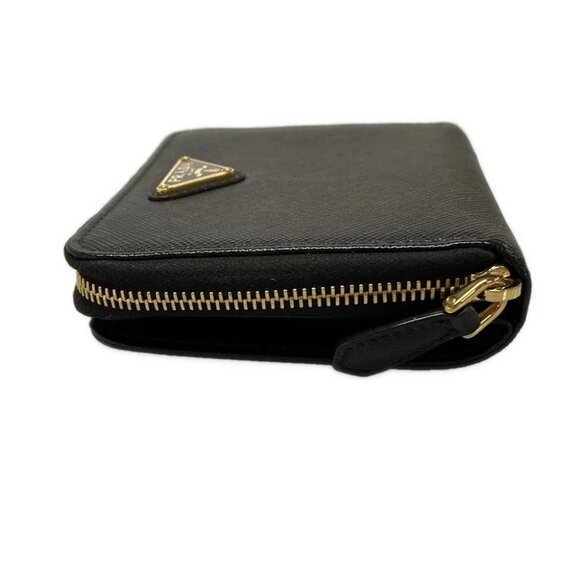 Auth PRADA - 1ML036 Black Leather Bifold Wallet - Picture 9 of 11